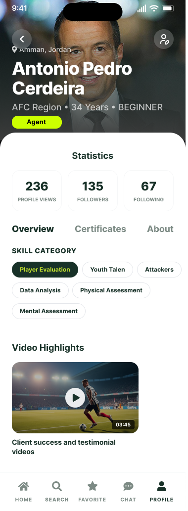 TripleF Agent & Scout Partnership Interface